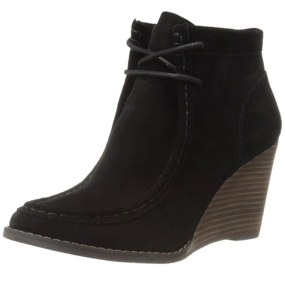 Lucky Brand Ysabel Wedge Bootie 7 - Picture 1 of 8